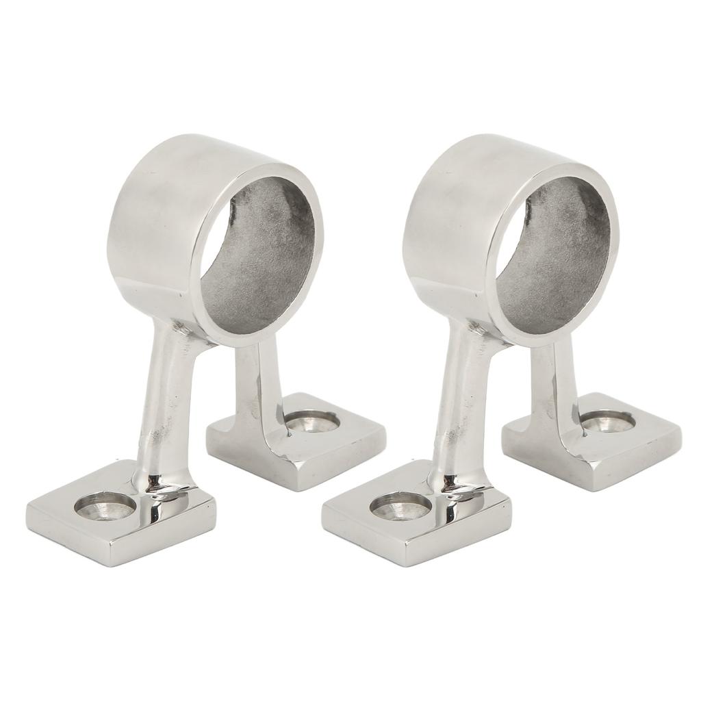 2Pcs Marine Boat Hand Rail Fitting Center Support Bracket Stanchion Stainless Steel for 1in Tubing