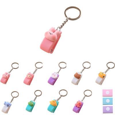 Cartoon Small Stapler Student Binder With Keychain