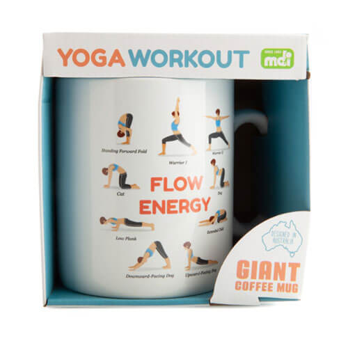 Riesige Kaffeetasse (Yoga-Posen)