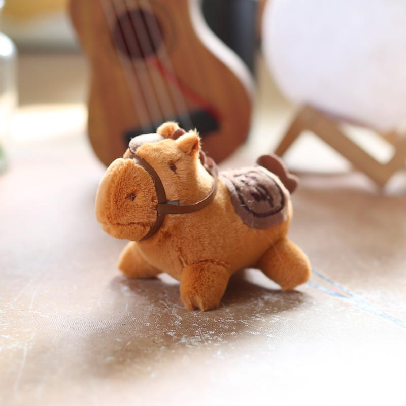Cute Plush Horse Toy Keychain Soft Pp Cotton Bag Decor Gift Children For