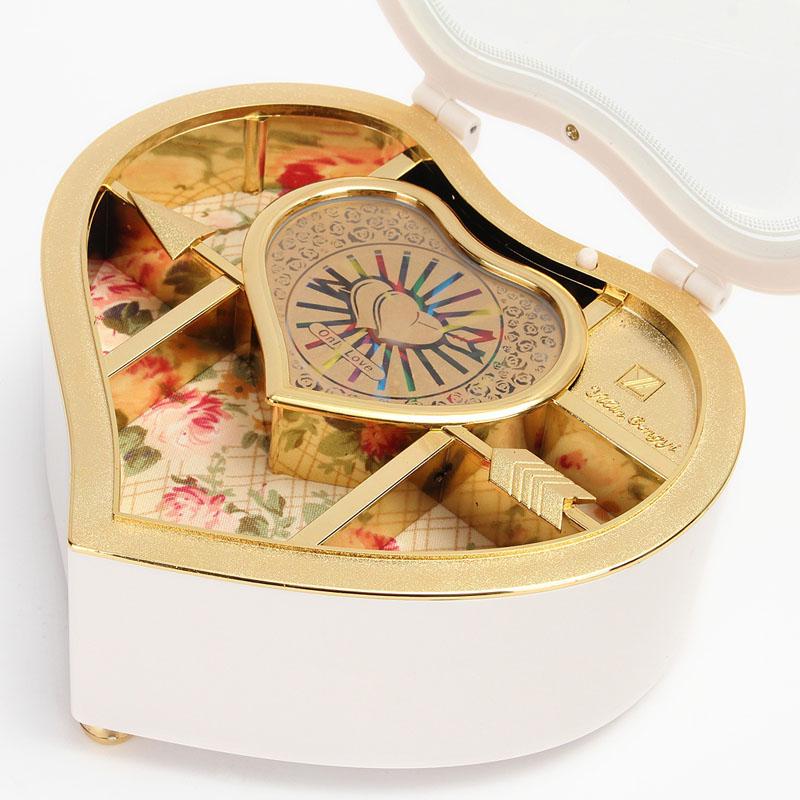Music Jewellery Box Heart Shape Dancing Ballerina Gift For Girls Valentine's Day Hand Crank Music Box Mechanism Gift