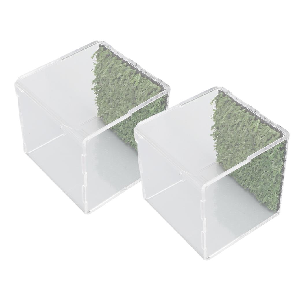 3.1x3.1x3.1cm Beyzbol Saklama Kutusu Şeffaf Akrilik Beyzbol Sergileme Kutusu Küp Tutucu Top Koruyucu