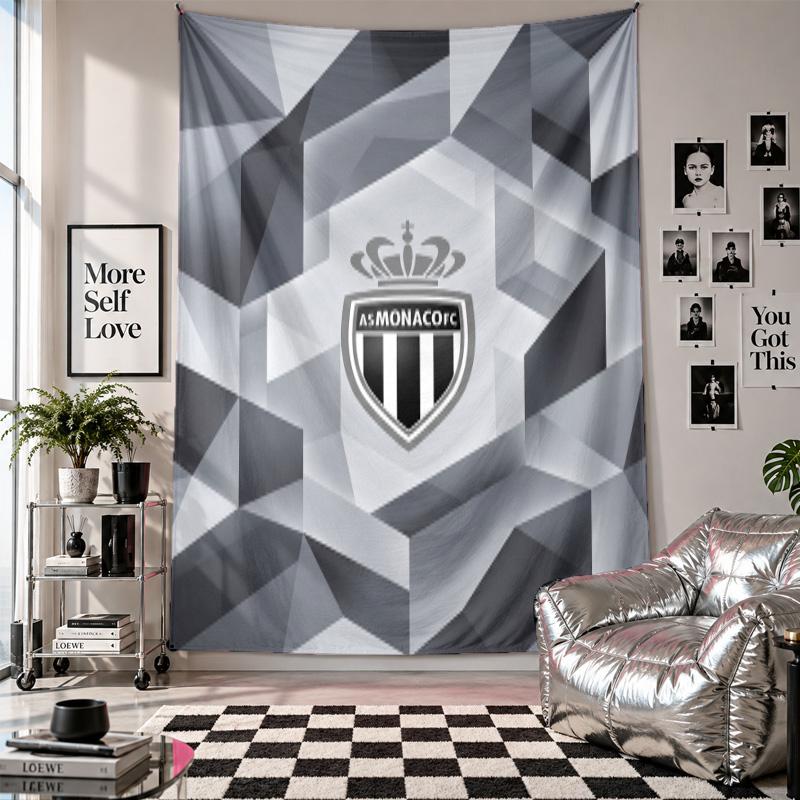 Monaco FC Wall Tapestry Home Decor Wall Hanging Cloth for Bedroom Living Room Background