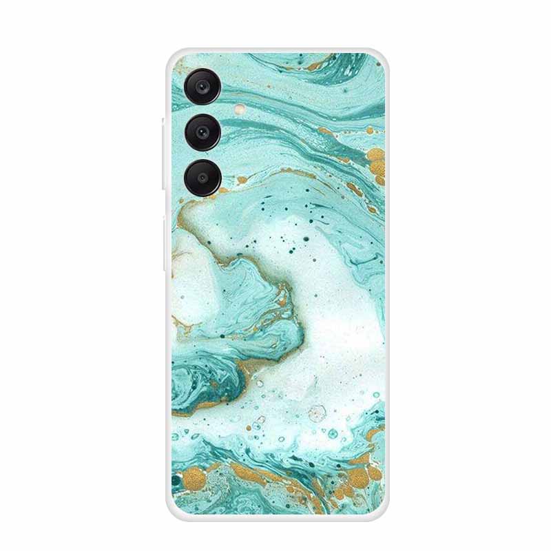 Marble Patterns Phone Case for Samsung A25 Soft Transparent TPU Clear Cover for Samsung Galaxy A 25 Protective Silicone Shell
