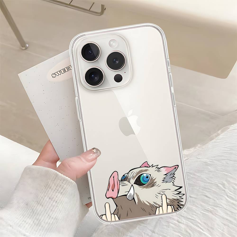 I-Inosukes Phone Case For Iphone17 16 15 11 13 14 Pro Max 7 8 Plus X Xr Xs Max Se2020 12mini Transparent Cov