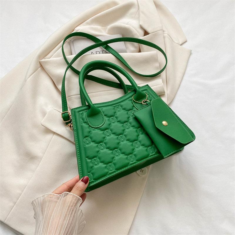 summer new fashion simple small square bag casual shoulder bag trendy messenger bag niche simple handbag