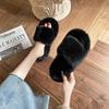 Fashion Slippers Women Winter Versatile Home Flat Bottom Plush Slippers Womens Shoes Zapatos De Mujer