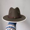 Bunte Perlen Fedoras Hut Herren Breiter Rand Fedoras Verbundener Jazzhut DIY Jazz Panama Schwarzer Hut Gorras para hombres