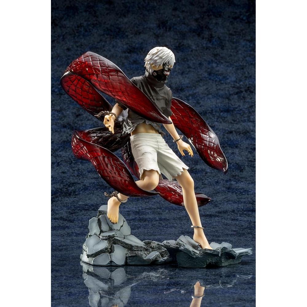 Kotobukiya Tokyo Ghoul ARTFX J Ken Kaneki AWAKENED Repaint ver. 18 skala PVC malt ferdig figur