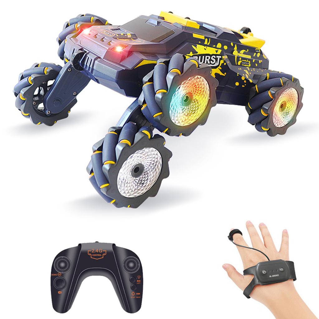 Samochód zdalnie sterowany, 2,4 GHz elektryczny samochód wyścigowy z oświetleniem sprayowym, muzyką, dwustronny