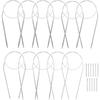 11 Sizes Stainless Steel Circular Knitting Needles Set 80CM Knitting Needles Double Pointed Weaving Needles for DIY Sweaters Hat