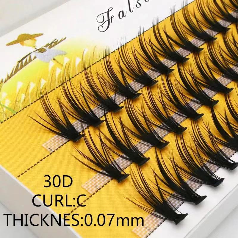 20D/30D/40D Mink Super Cluster Eyelash Extension Natural 3D Russian Volume Faux Eyelashes Individual Lashes Makeup Cilia Cilias