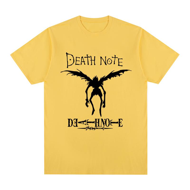 DEATH NOTE Vintage Tshirt Anime Graphic Harajuku Fashion Streetwear Cotton Unisex T shirt New Tee Tshirt Womens Tops