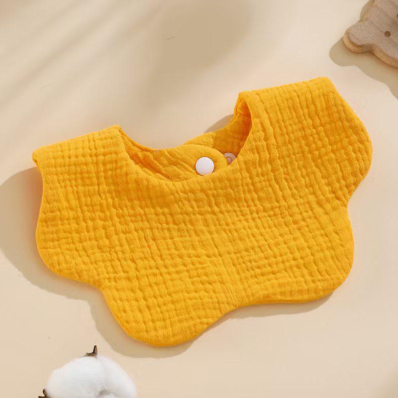 

Six-Layer Pure Cotton Baby Bib - Anti-Spit-Up Petal Design for Newborns