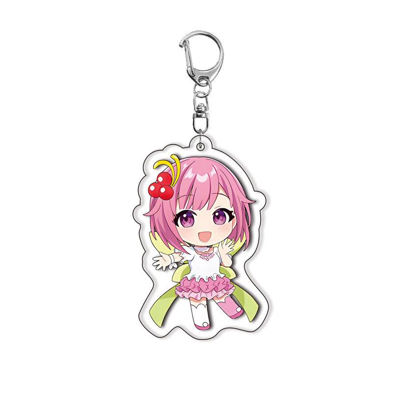 World Project Acrylic Keychain Game Related Products Girl Gift Key Rings Souvenir Cute Pendant