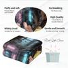 Sanrio Steampunk Plush Flannel Blanket Lightweight Throw Cartoon Cute Air Conditioning Bed Sofa Cover Nap Office Shawl Girl Gift