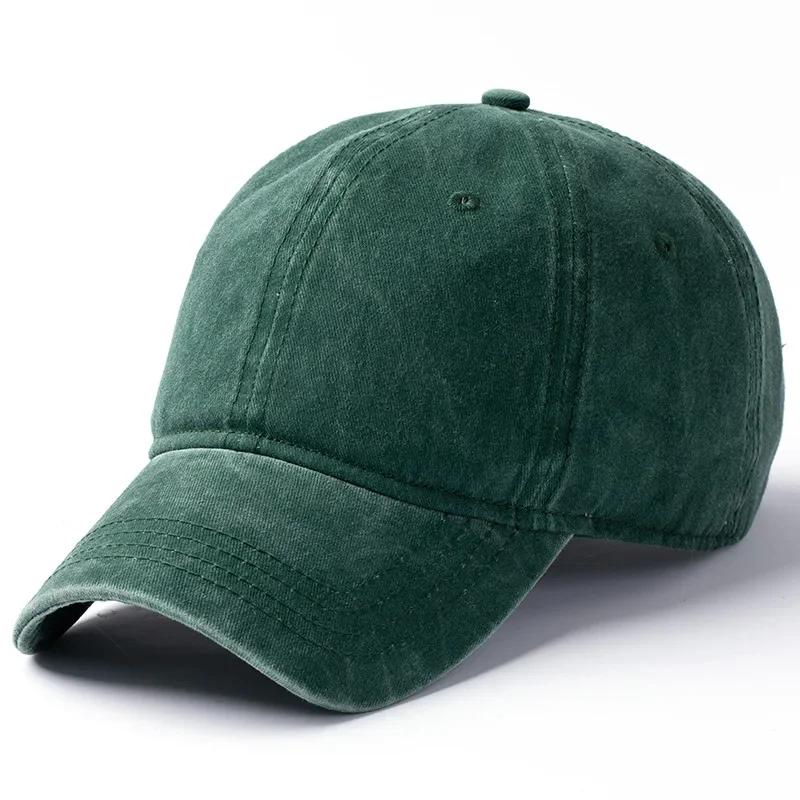 Washed Baseball Caps Xxl Big Size 63cm Snapback  Solid Color Dad Hat Outdoor Casual Sport Cap Male Big Size Hats Your Logo
