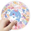 10/30/50pcs Cute Colorful Marine Life Stickers Aesthetic Ocean Animal Sticker DIY Stationery Phone Luggage Funny Graffiti Decals