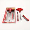 22Pc manual screwdriver set, multi-functional T-handle wrench set, hexagonal sleeve alloy steel, mixed colors, to be assembled.