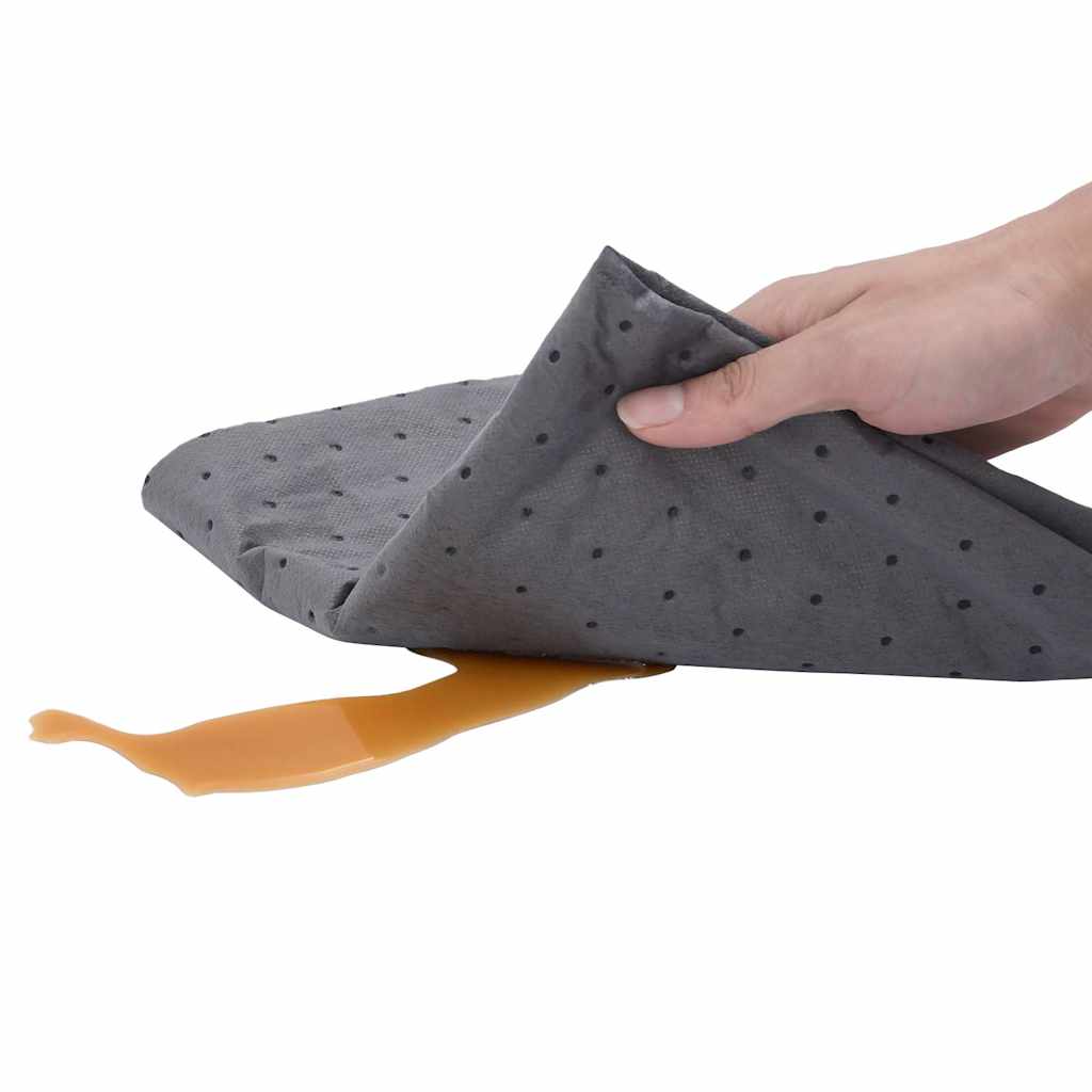 Oil Absorbent Pads 100 Pcs Gray 40x50 cm