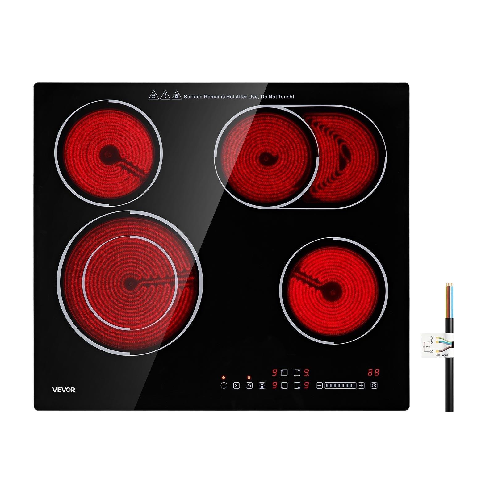 VEVOR elektriskā plīts virsma 60 cm
