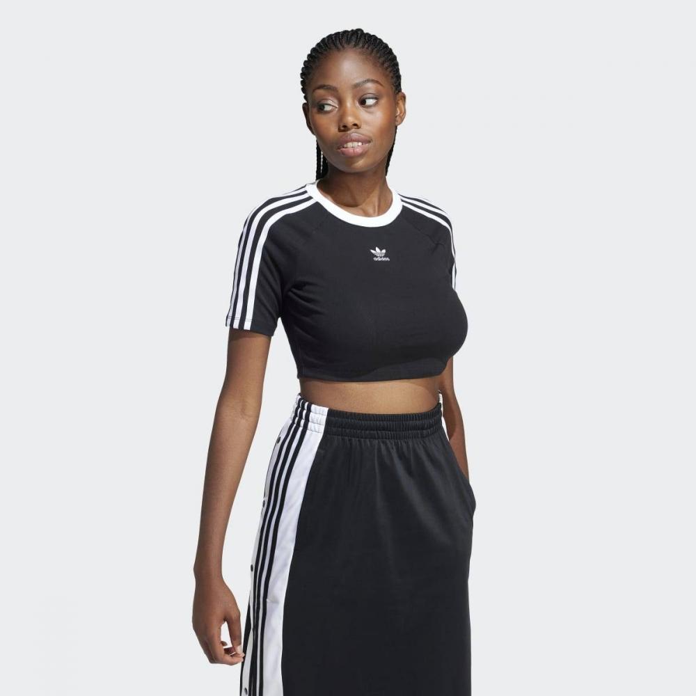 Adidas [women] 3s Baby T Crop Slim fiT Black  Iu2532 AXS(85)