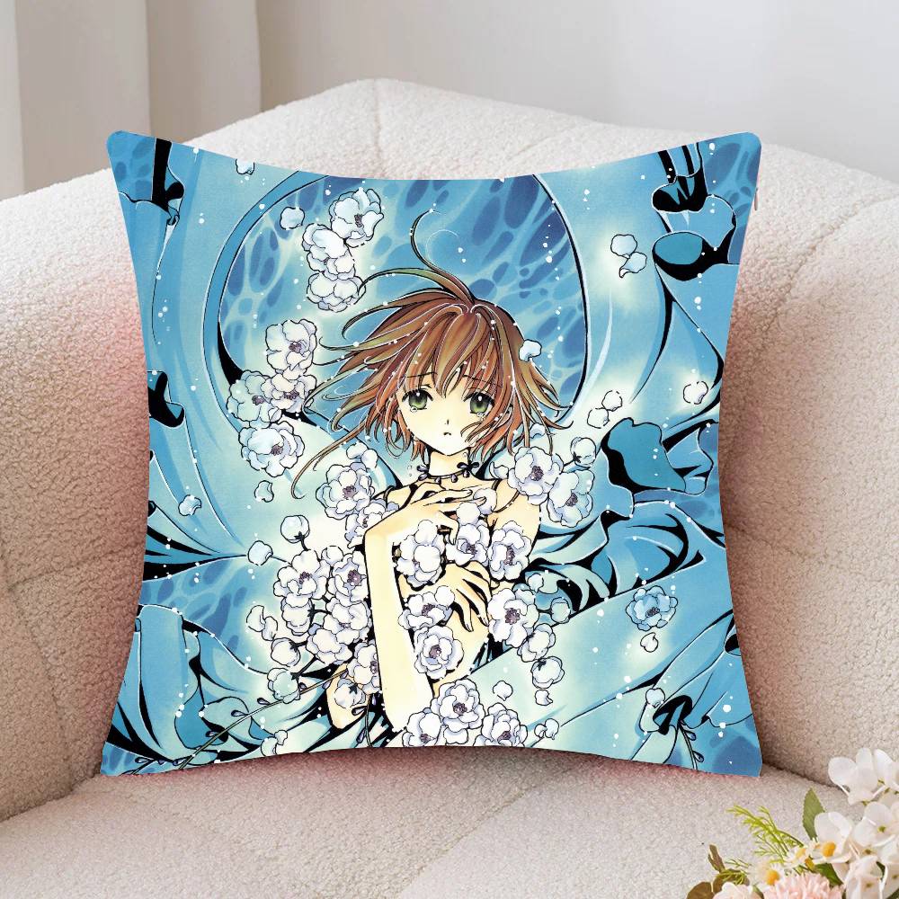 Tsubasa RReservoir Chronicle Manga Pillow Case Fashion Square Pillowcase Bedroom Sofa Room Ins Decoration Leisure