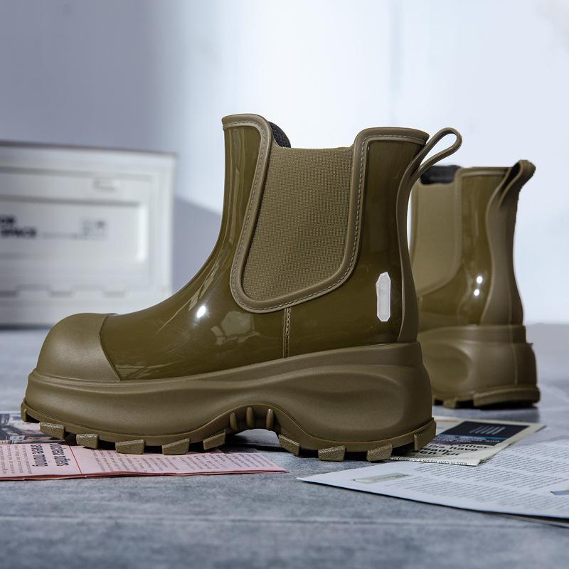 Kalosze damskie 2024 nowe buty na deszcz wiosna i lato wodoodporne buty Martin antypoślizgowe buty gumowe dorosłe krótkie buty