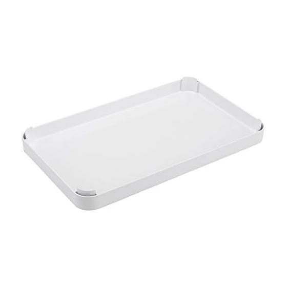 Yamazaki Jitsugyo Tabletop Drainer Tray with Lid Square Shape [Lid Only] White Approx. W42XD25XH3.8cm Tower 2528
