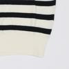 A.p.c Women S Cardigan Gaelle Stripe V Neck Off White Dark naVy F22312
