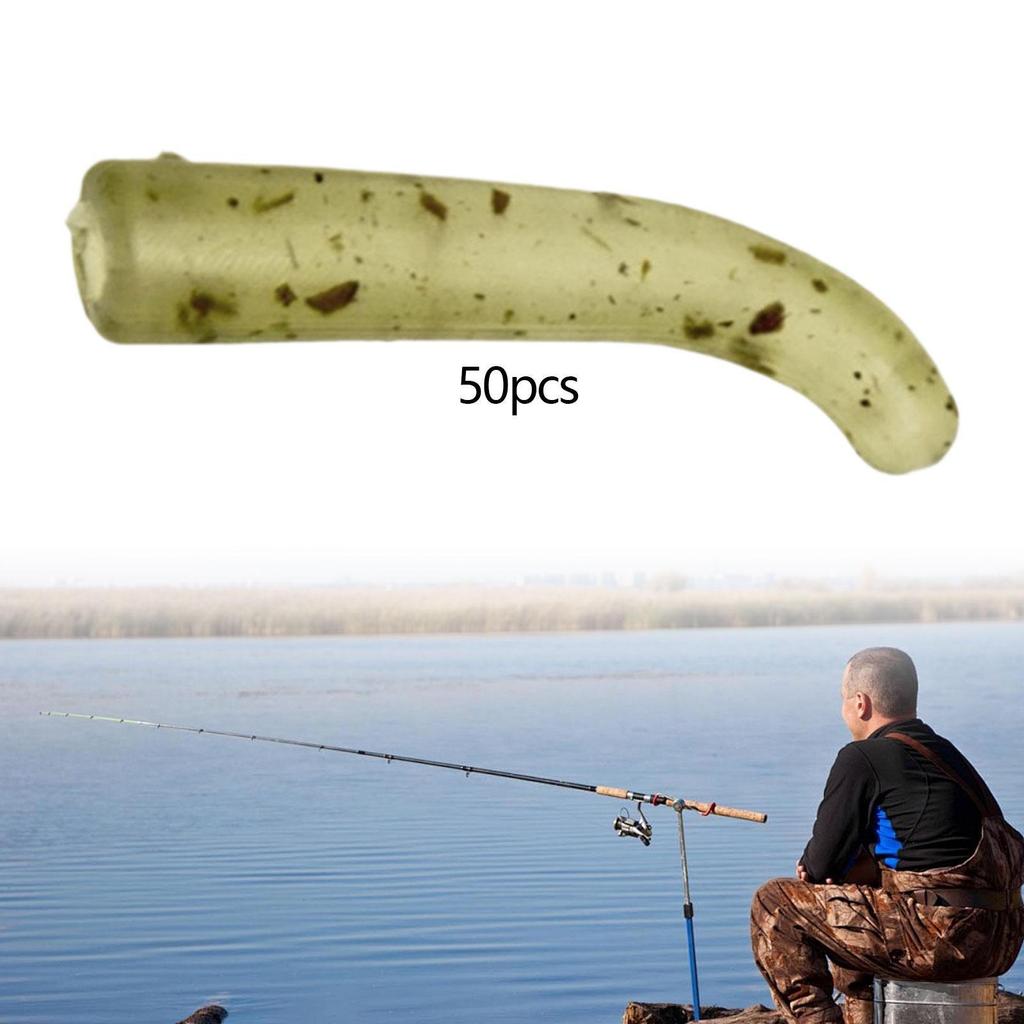 50 Pieces Fishing Rig Kicker Line Aligners Sleeves European Rigging Accessory Tubing Men