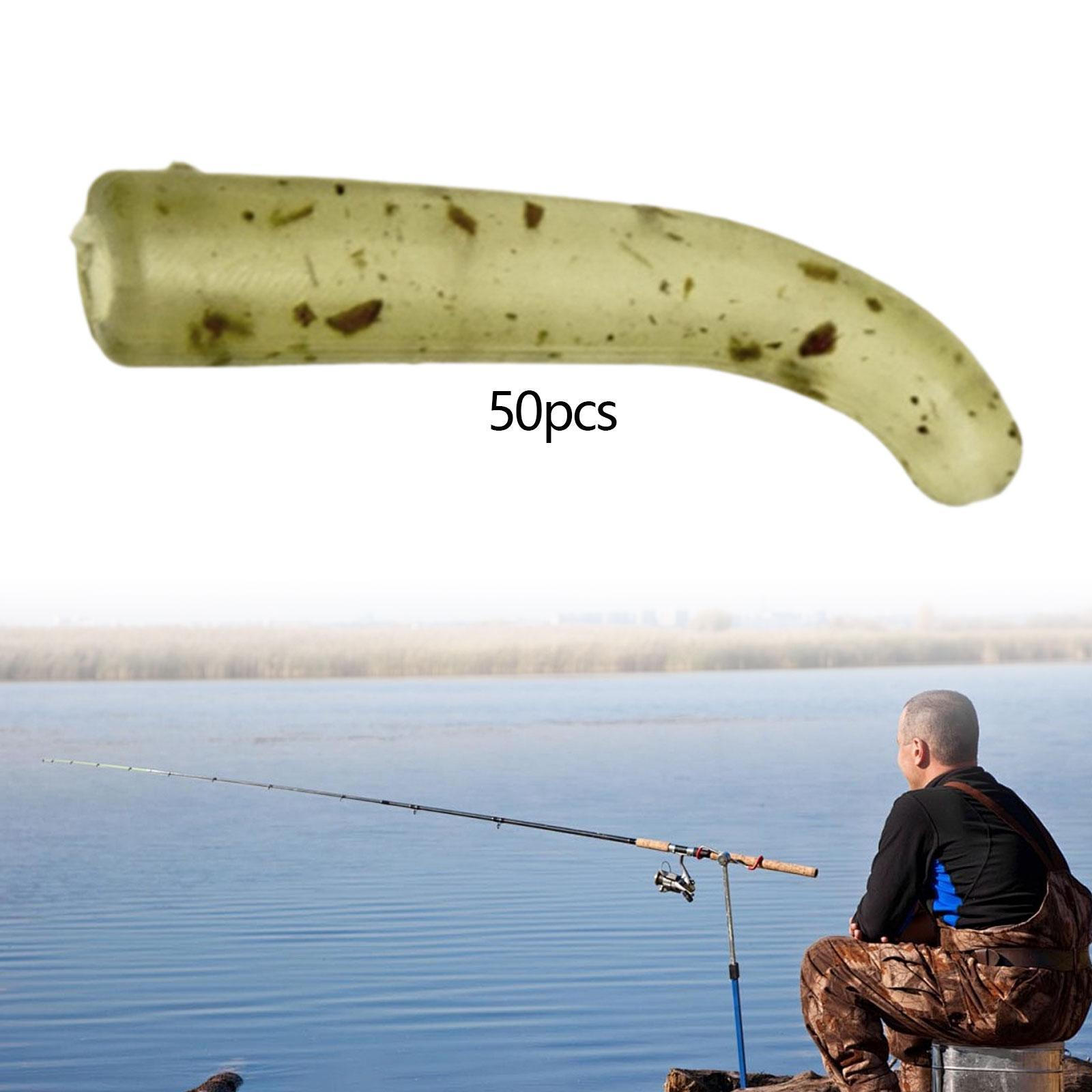 

50 Pieces Fishing Rig Kicker Line Aligners Sleeves European Rigging Accessory Tubing Men 12mm