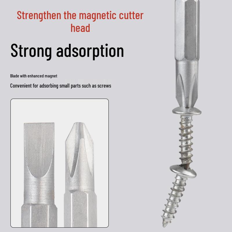 Phillips och Spårskruv Tvåvägs Teleskopisk Spärrskruvmejselsats med Starka Magnetiska Spetsar för Hushållsbruk