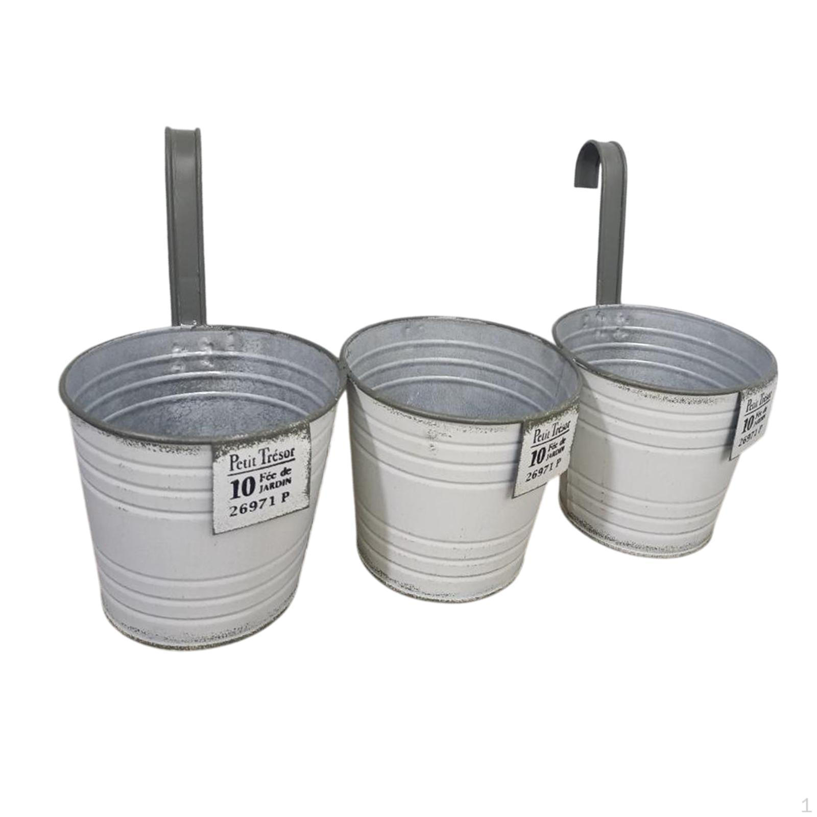 Подвесные цветочные горшки, Подвесное ведро-кашпо, Металлическая корзина, Подвесные кашпо