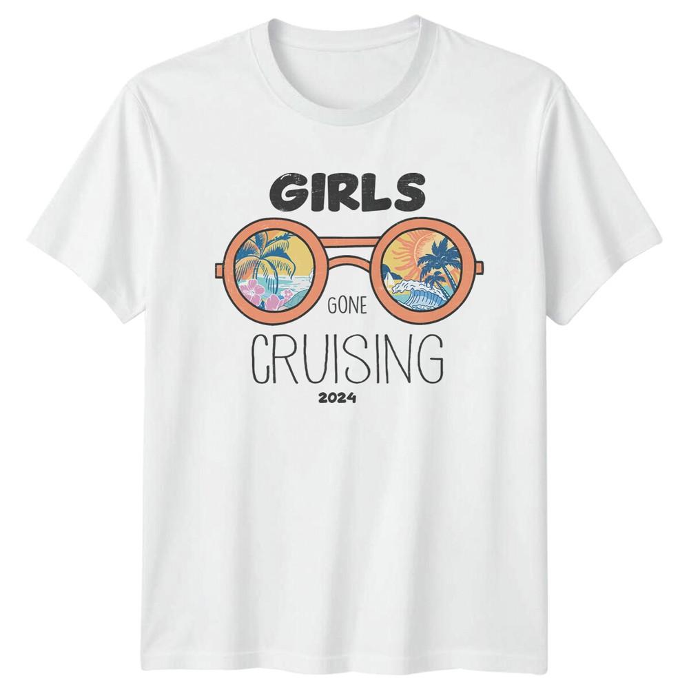 Girls Gone Cruising 2024 Beach Sunglasses Summer TShirt S