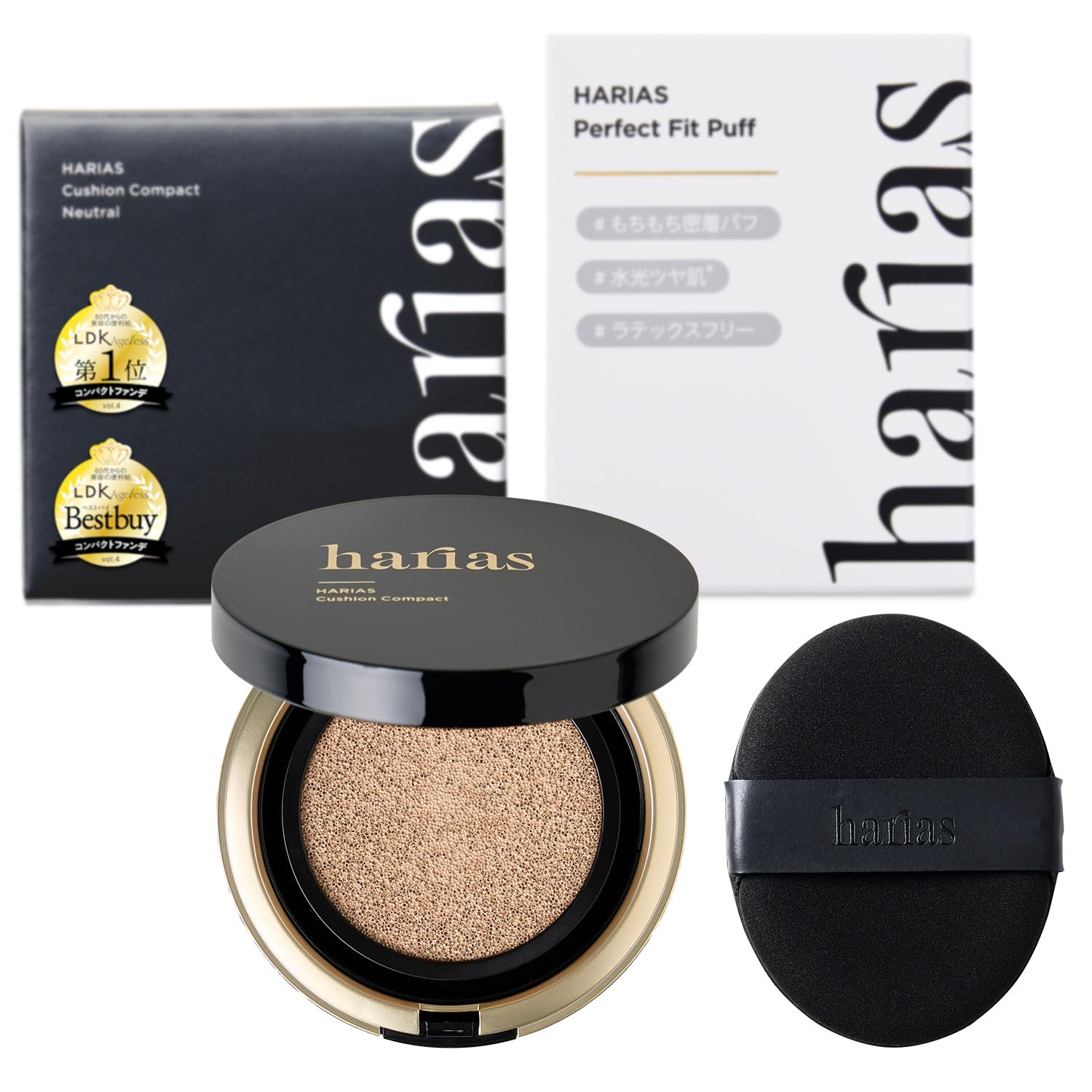 

ХАРИАС (официальный) Кушон-основа с пуховкой Perfect Fit, SPF50+, Ниацинамид, Квази-лекарственное средство, Сыворотка, Основа, Рейтинг популярности (амбра)