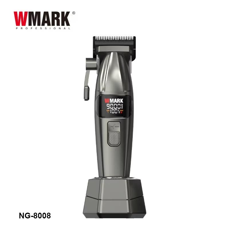 WMARK Hair Trimmer Professional Hair Clipper Electric Haircut Machine Cordless Barber DLC Blade 9000 RPM Trimmer for Men NG-8008