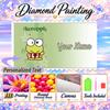 Keroppi 5D DIY Diamond Painting Custom Name Text, Full Drill Rhinestone Mosaic Art Home Gift