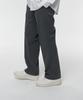 Musinsa Standard Reverse One-Pleat Wide Hidden Banding Slacks [Medium Gray]