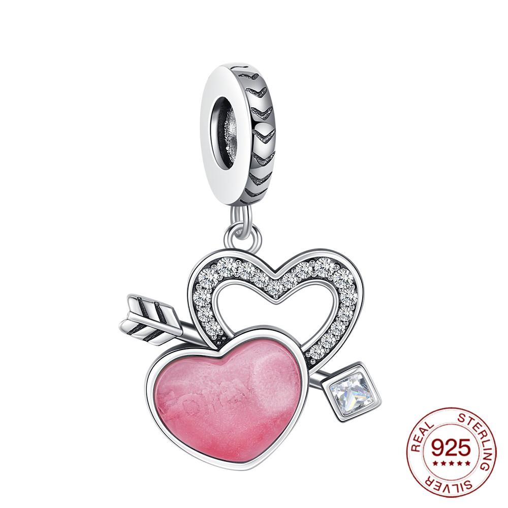 Copper Love Pendant Wedding Charm Jewelry Making For Fashion Bracelet Wedding Wedding Anniversary Jewelry Diy Gifts