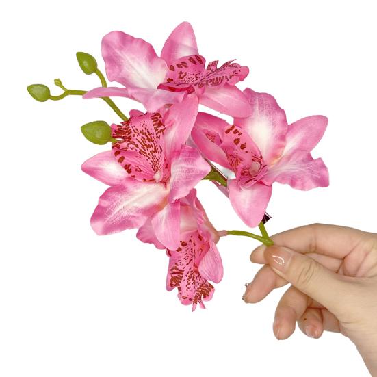 

Женская заколка для волос, яркий цвет, 3D-цветок, декор, челка, заколка для волос, цветная заколка, аксессуар для волос, украшение для волос на свадьбу и свидание розовый