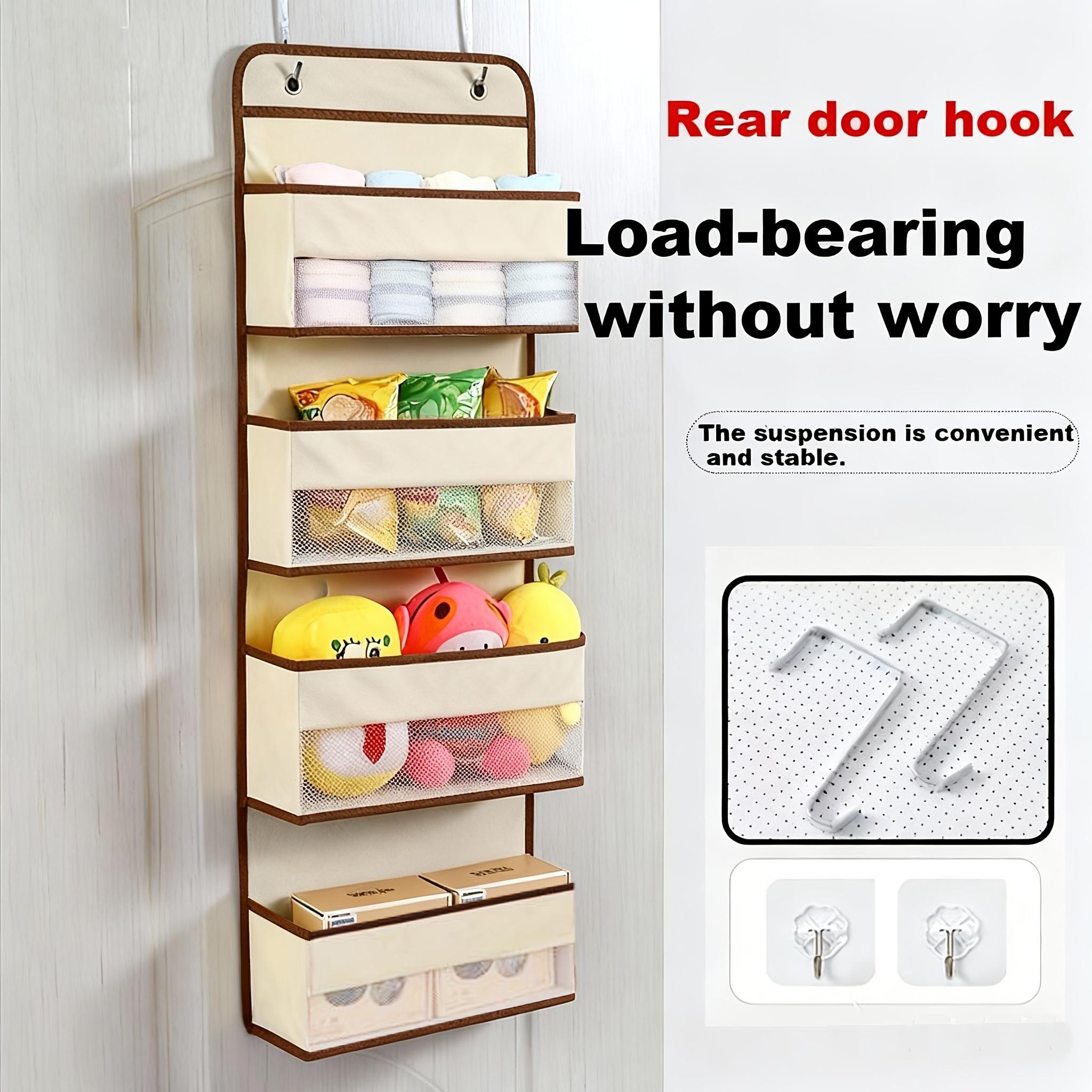 4-ярусная подвесная тканевая полкаНастенный органайзер с большими карманамиДля спальни ванной комнаты и кладовойПрочные многоярусные полки 1990₽