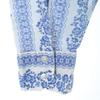 PARIANI 70s vintage Overall handle Long sleeve shirt L Blue Men's Used