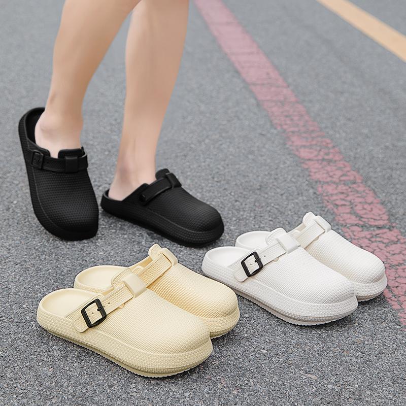 Papuci Casual Antiderapanți EVA cu Degete Descoperite Pentru Interior Exterior Plajă Duș Primăvară și Vară Pantofi Casual cu Design Inovator