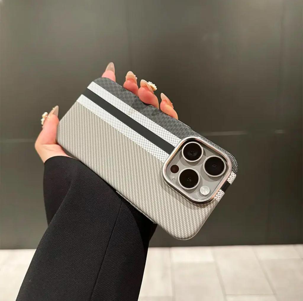 Kevlar Pattern Is Suitable for iPhone16promax Magnetic Mobile Phone Case Apple 15 Skin Matte PC Anti-drop Cover 14