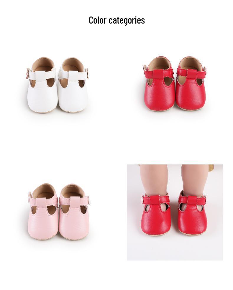 Baby Girl Princess Shoes: Spring & Autumn Indoor Rubber Sole Walker Shoes for Newborns 0-1 Year Old