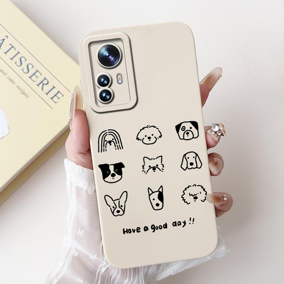 For Xiaomi 12 Pro Case Mi 12 12X 12S Cover Cute Cartoon Rabbit Panda Soft Silicone Lens Protective Cases For Xiaomi 12S Pro Capa