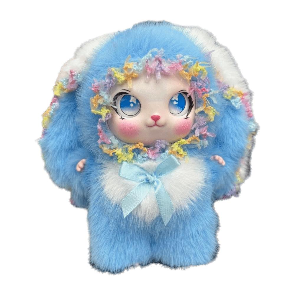 Bag Hanging Rabbit Plush Keychain Big Ear Car Key Ring Delicate Bunny Doll Pendant Gift For Girls