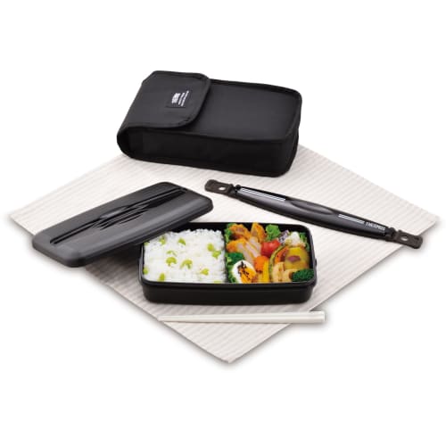 Thermos Bento Box Fresh Lunch Box 800ml Deep Black DJB-806 DPBK