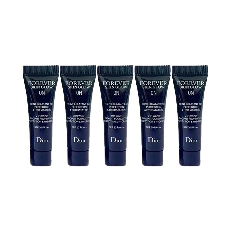 Dior Набор образцов тональной основы Forever Skin Glow 0N 2.7ml*5